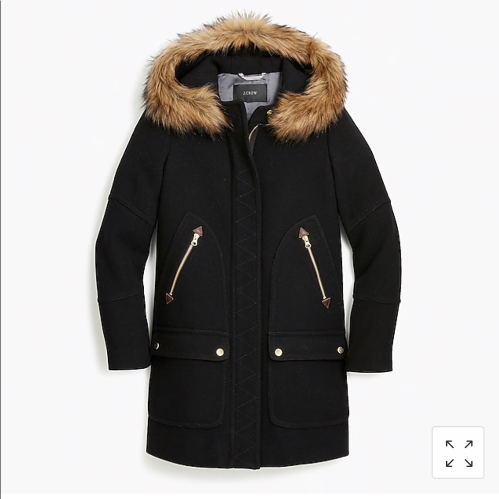 SOLD OUT ONLINE: J Crew Italian wool parka
